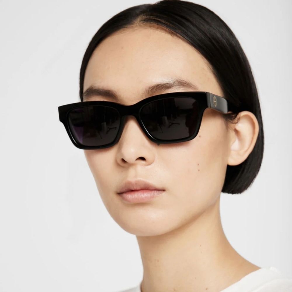 Anine Bing Daria Black Sunglasses - Picture 2 of 3
